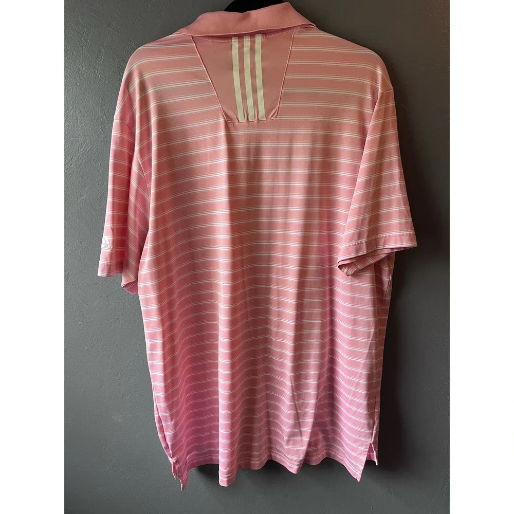 Adidas ClimaLite Pink Golf Polo Shirt 2XL